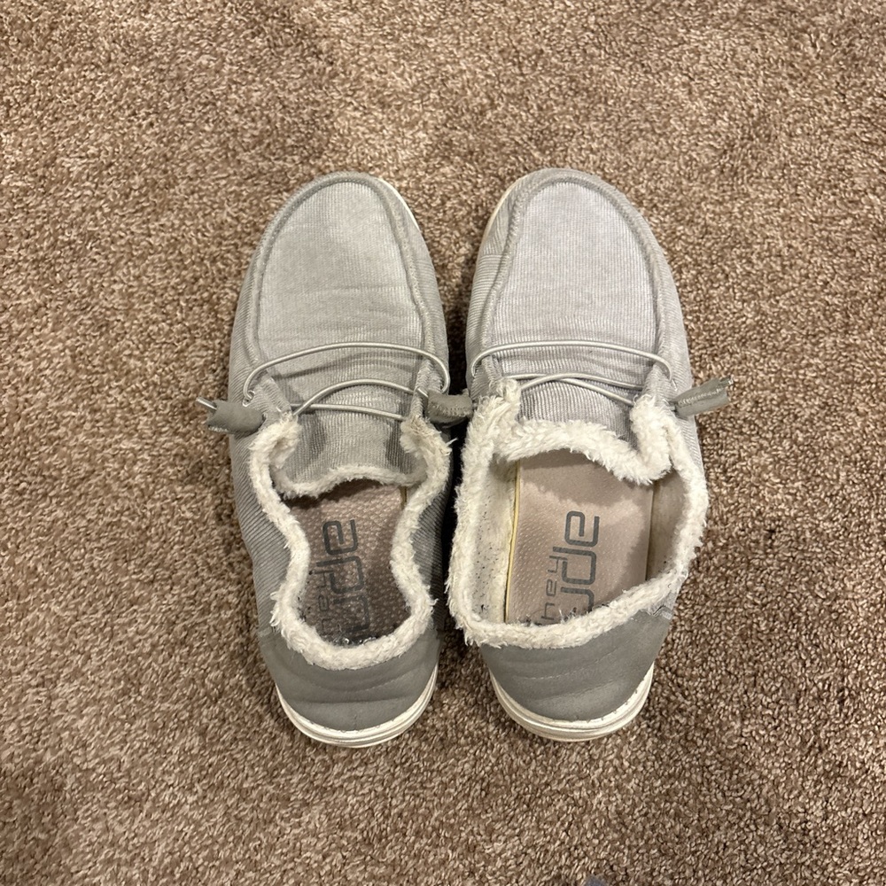 Hey Dude Light Gray Men's Loafers